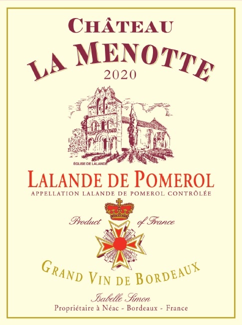 Château La Menotte AOC Lalande de Pomerol Rouge 2020