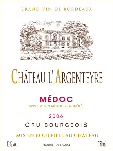Château Argenteyre AOC Médoc Tinto sm