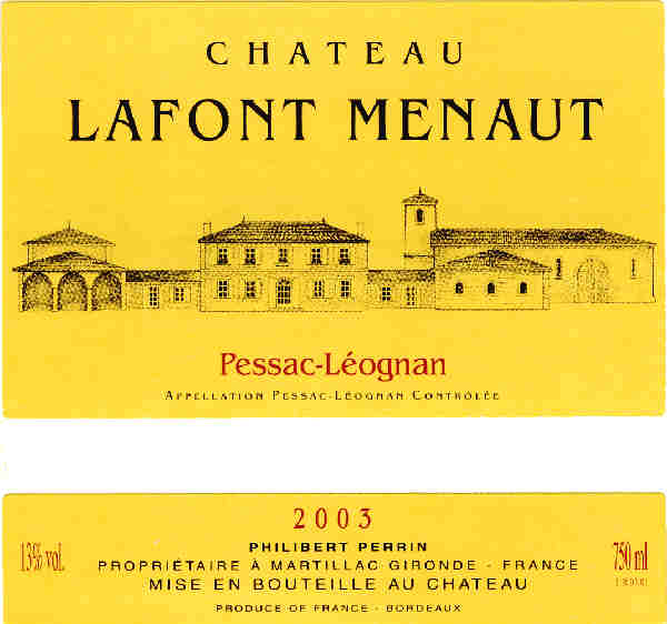 Château Lafont Menaut AOC Pessac-Léognan Tinto sm