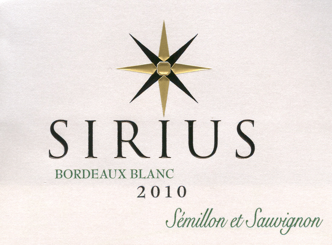 Sirius AOC Bordeaux Branco sm