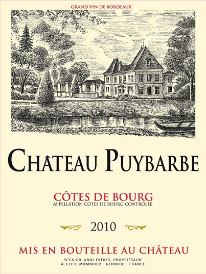 샤토 퓌이바르브 Château Puybarbe AOC 코트 드 부르Côtes de Bourg 레드 Red 2010