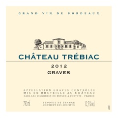Château Trébiac シャトー・トレビアック AOC グラーヴ 白ワイン White 2012