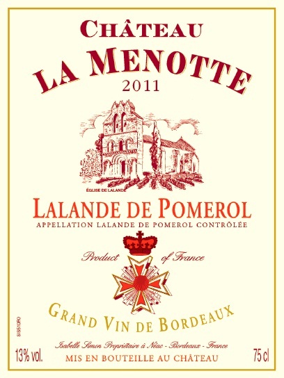 Château La Menotte AOC Lalande de Pomerol Tinto sm