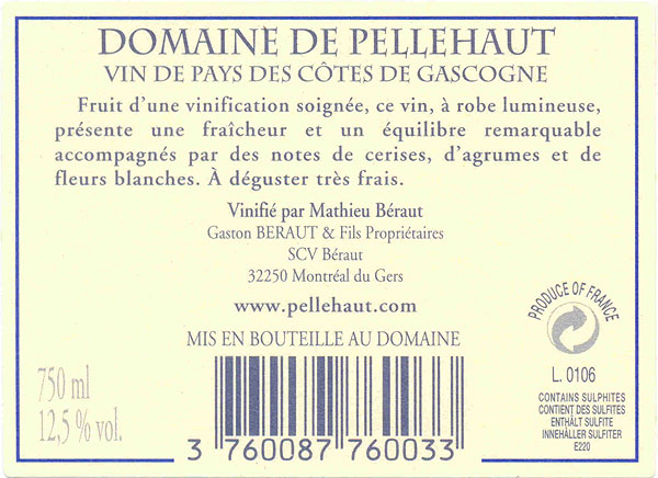 Domaine de Pellehaut Harmonie de Gascogne IGP Côtes de Gascogne Rosado sm