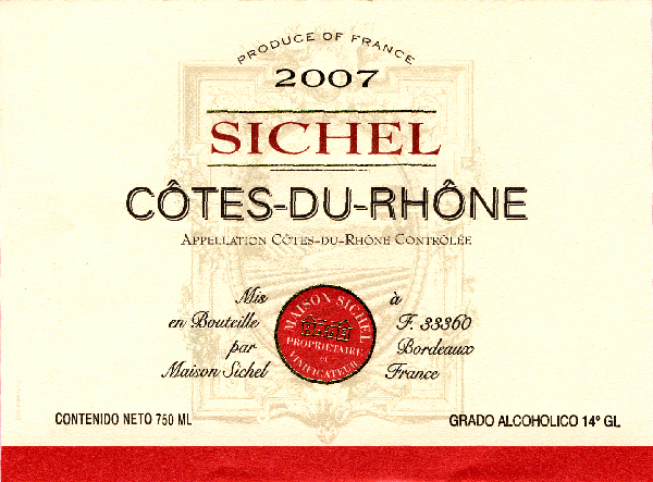 Côtes-Du-Rhône AOC Côtes du Rhone Tinto sm