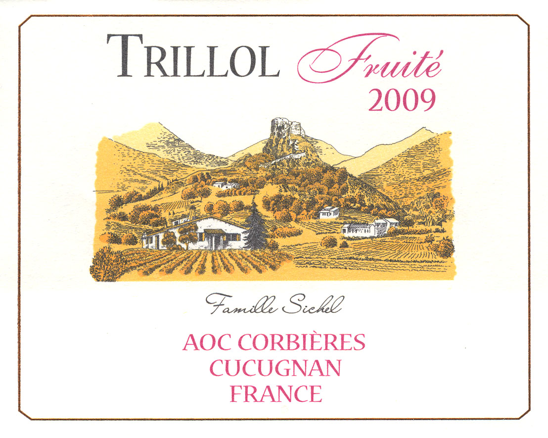 트리올 후리테 Trillol Fruité AOC 코르비에르 Corbières 레드 Rouge 2009