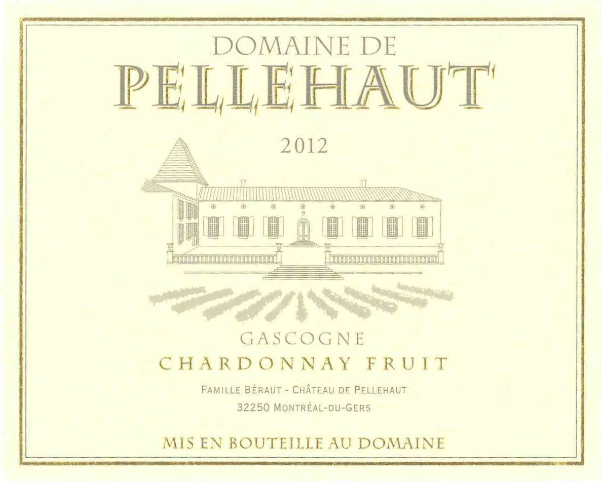 도멘 드 펠로 샤르도네 후르츠 Domaine de Pellehaut Chardonnay Fruit IGP 코트 드 가스코뉴 Côtes de Gascogne 화이트 White 2012