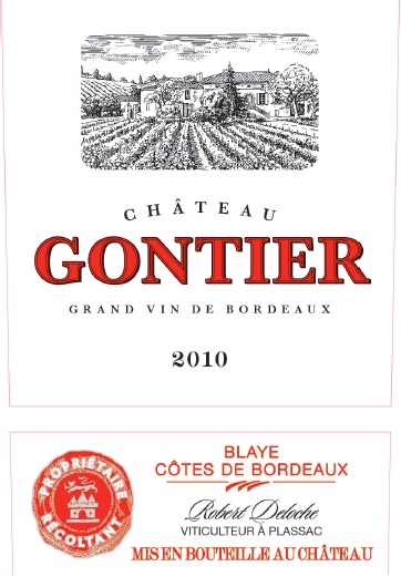 Château Gontier AOC Blaye - Côtes de Bordeaux Red 2010