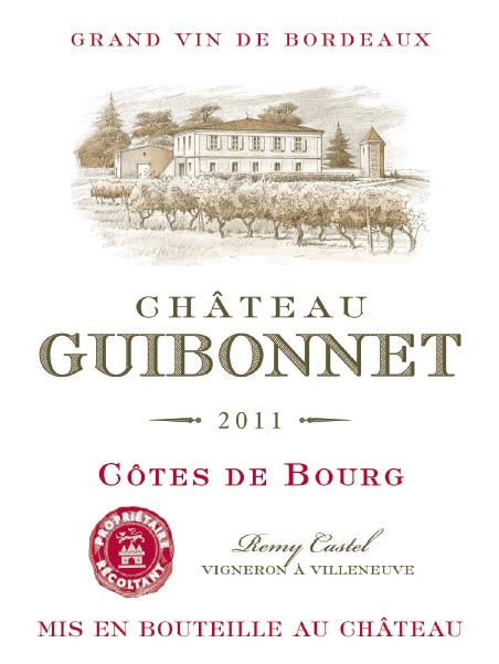 Château Guibonnet - 歌百利酒庄 AOC 布尔丘产区干红 (Côtes de Bourg) Red 2011