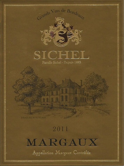 Margaux Sichel マルゴー・シシェル AOC マルゴー 赤ワイン Red 2011