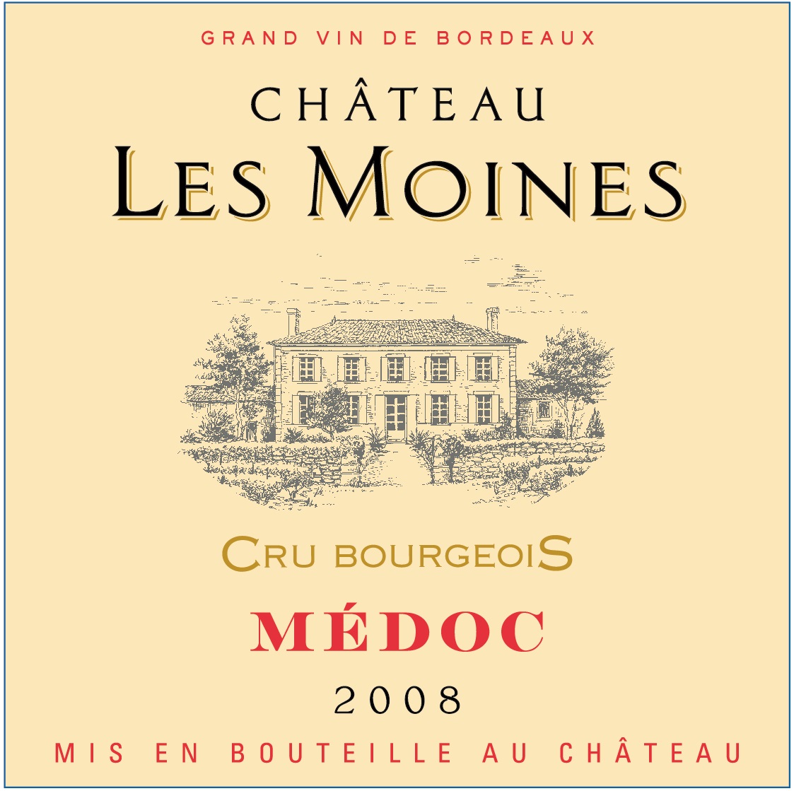 Château Les Moines AOC Médoc Rouge 2008