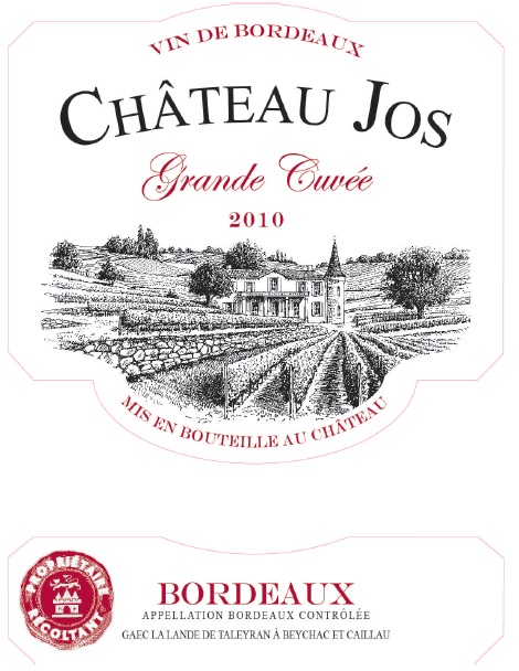 Château Jos - Grande Cuvée AOC Bordeaux Red 2010