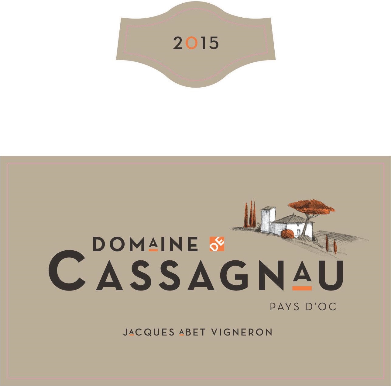 Domaine de Cassagnau ドメーヌ・ド・カサニョー IGP ペイ・ドック 赤ワイン Red 2015