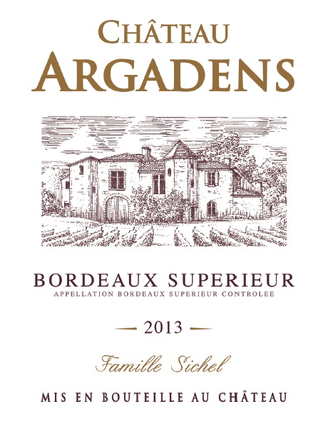 Château Argadens AOC Bordeaux Supérieur Red 2013