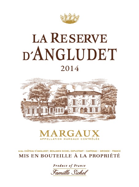 La Réserve d'Angludet AOC Margaux Rouge 2014