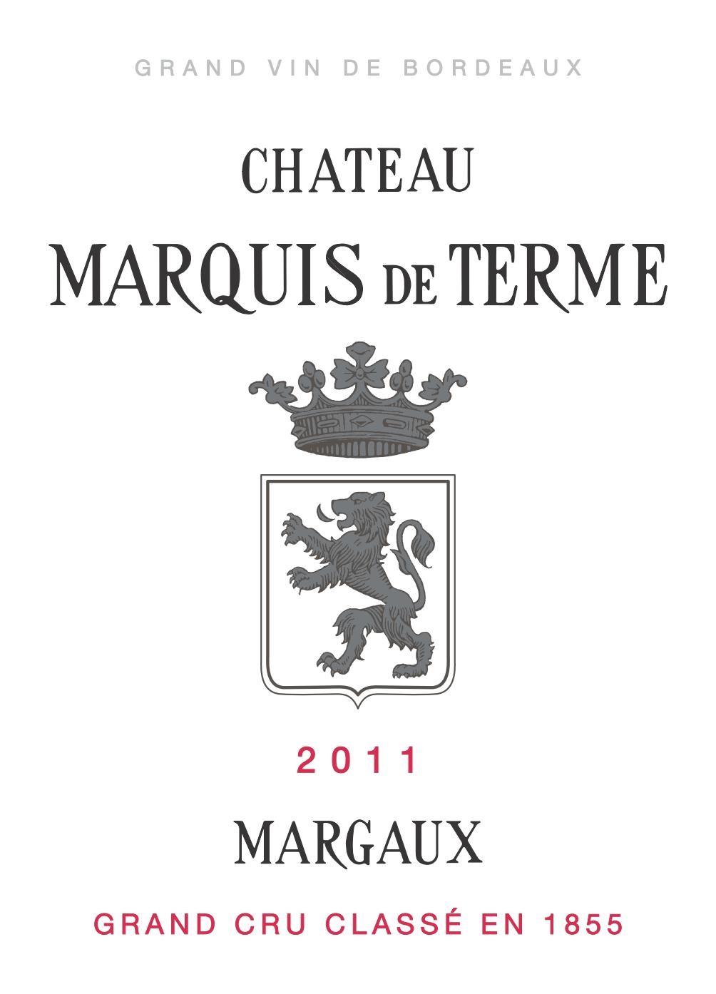 Château Marquis de Terme AOC Margaux Rouge 2011