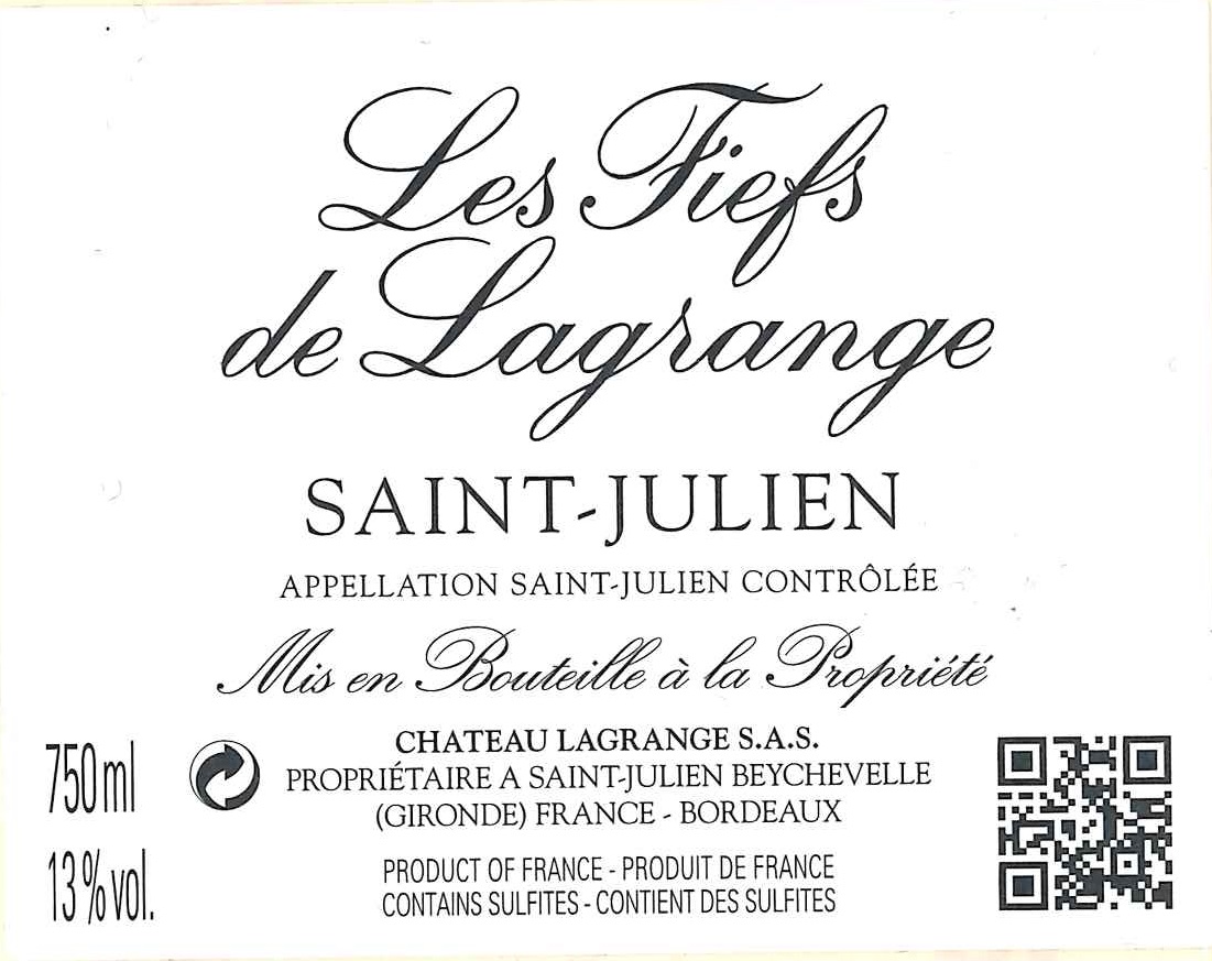 Les Fiefs de Lagrange AOC Saint-Julien Rouge 2014