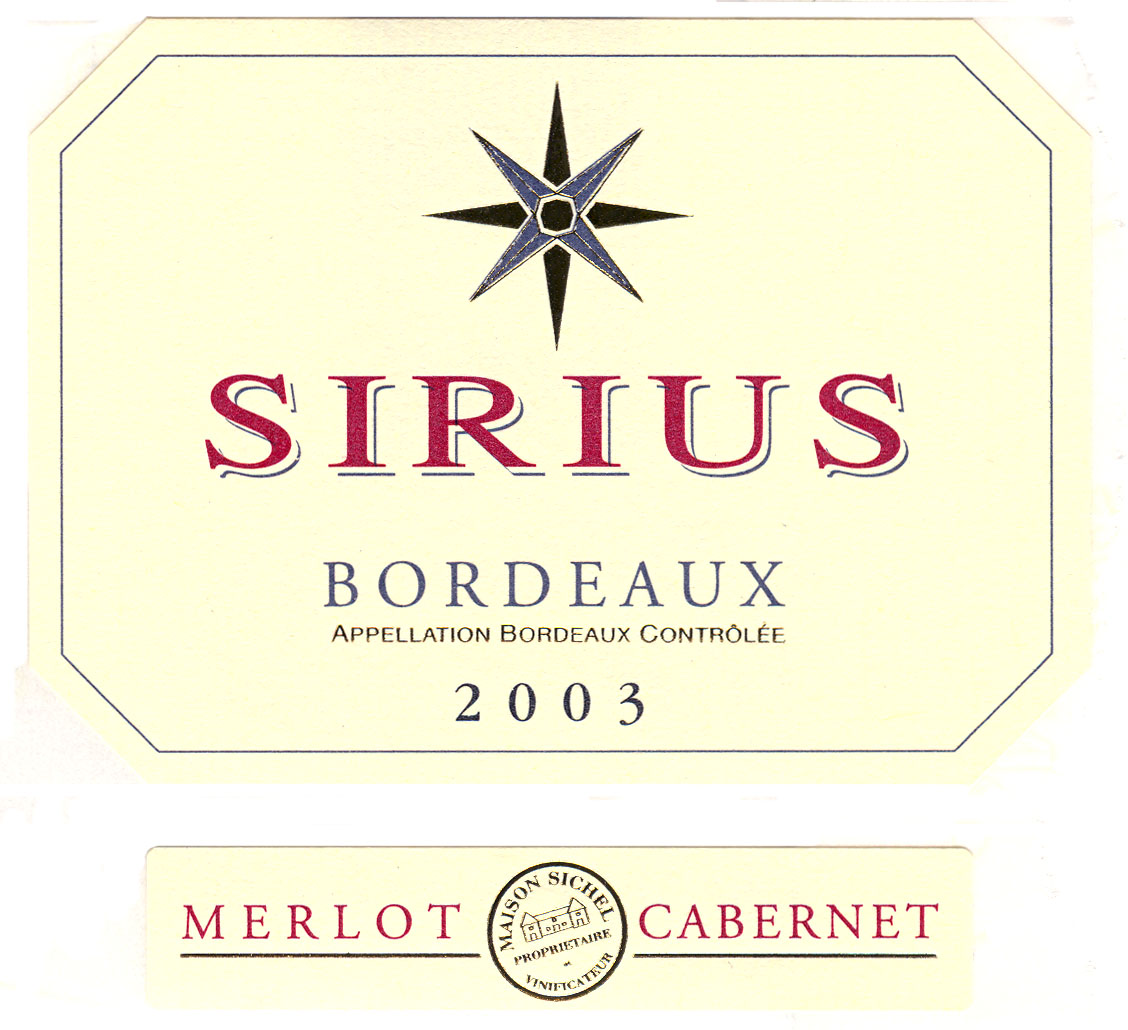 Sirius AOC Bordeaux Tinto sm