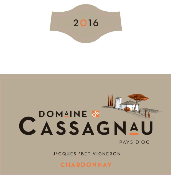 Domaine de Cassagnau Chardonnay ドメーヌ・ド・カサニョー・シャルドネ IGP ペイ・ドック 白ワイン white 2016