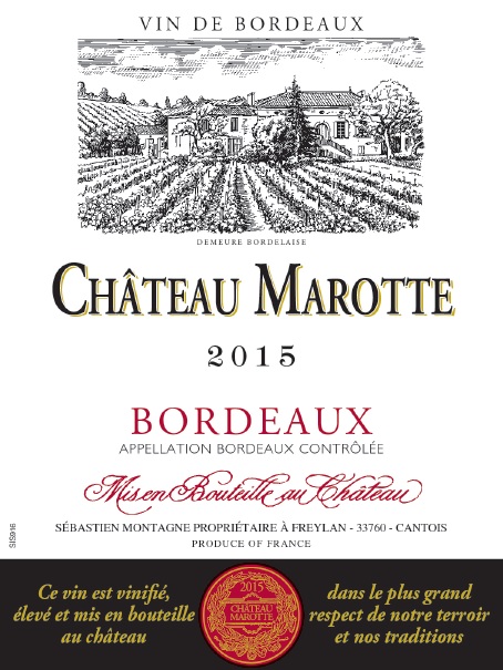 Château Marotte AOC Bordeaux Red 2015