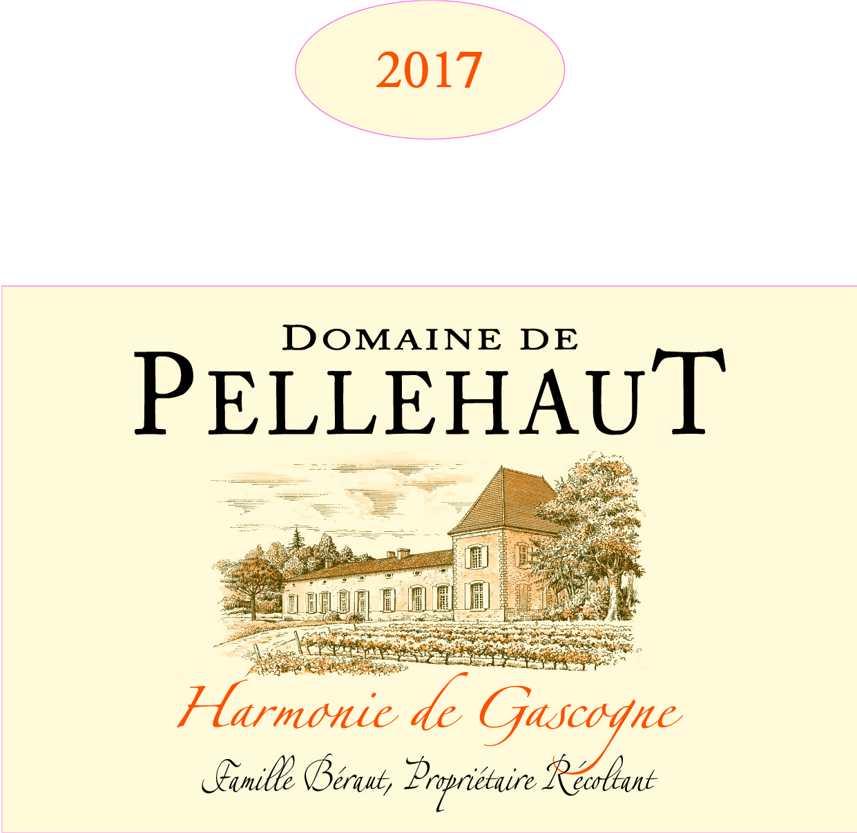 Domaine de Pellehaut Harmonie de Gascogne IGP Côtes de Gascogne Blanc 2017