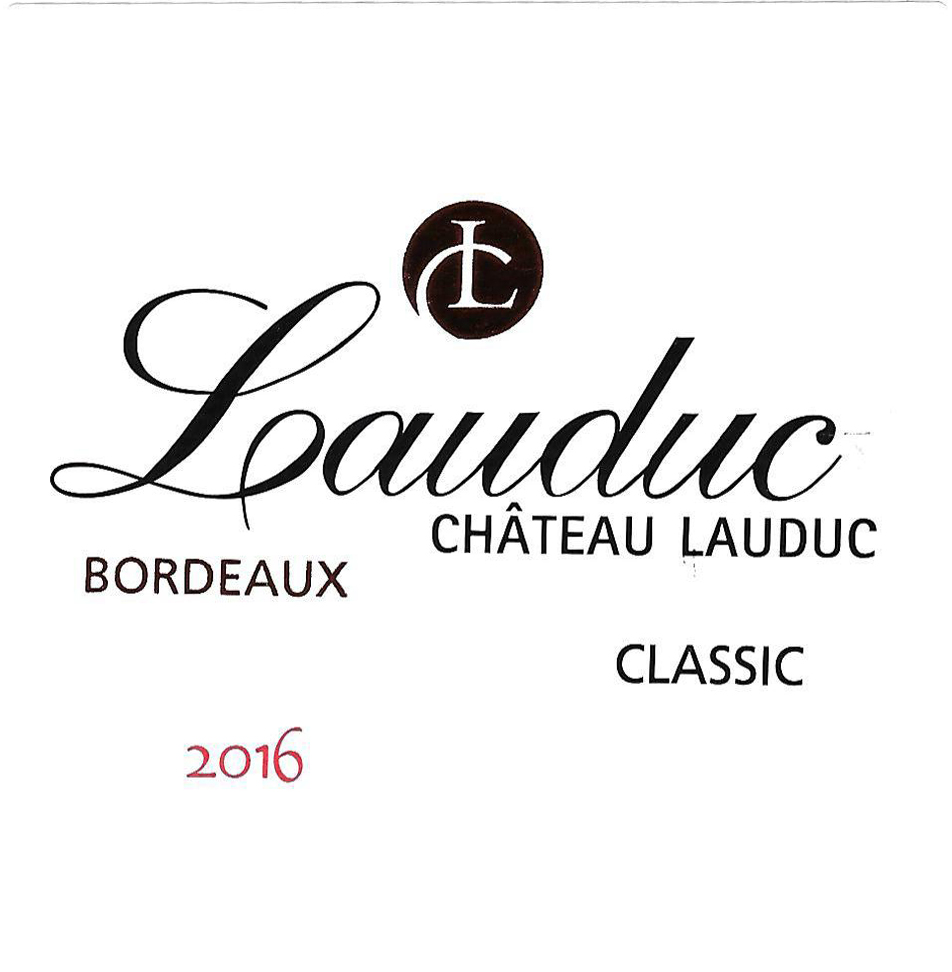 Château Lauduc Classic AOC Bordeaux Red 2016