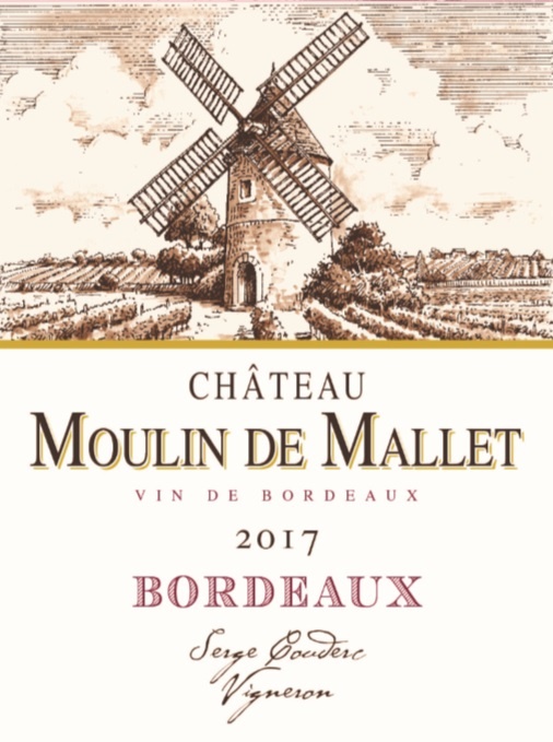 Château Moulin de Mallet AOC Bordeaux Rouge 2017