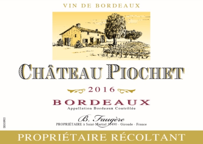 Château Piochet AOC Bordeaux Red 2016