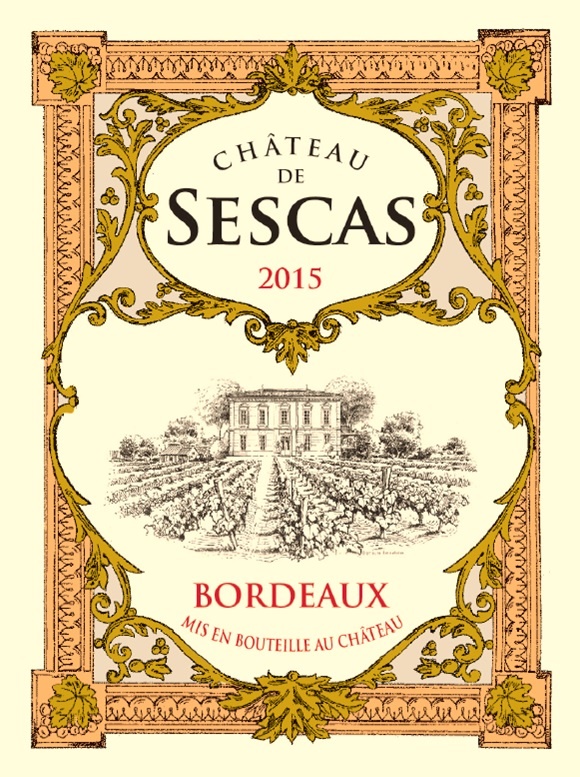 Chateau de Sescas（塞斯卡酒庄） AOC 波尔多（Bordeaux） 红葡萄酒 - red 2015