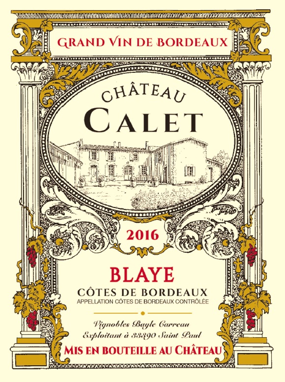 Château Calet（卡蕾酒庄） AOC 布拉伊-波尔多山坡（Blaye - Cotes de Bordeaux） 红葡萄酒 - red 2016