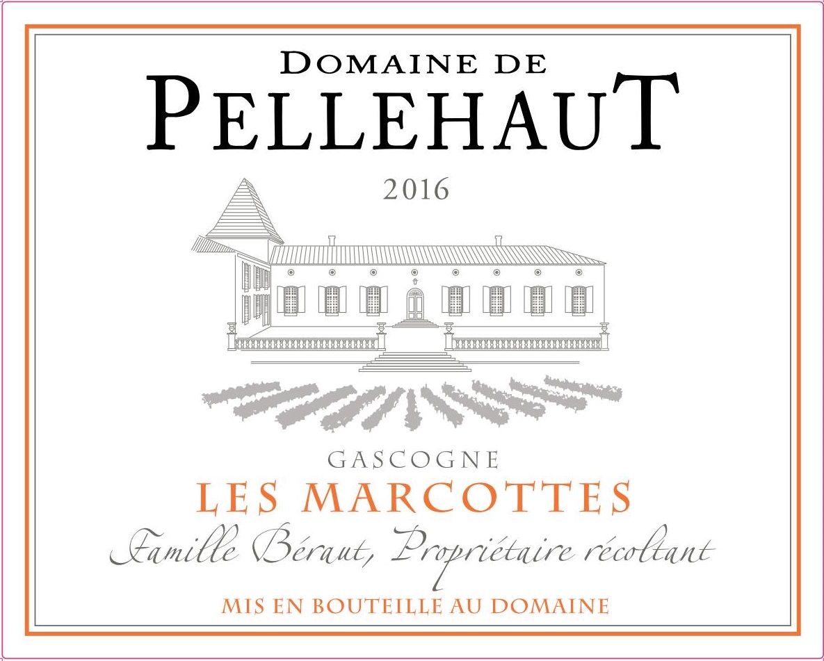 Domaine de Pellehaut Les Marcottes IGP Côtes de Gascogne Rouge 2016