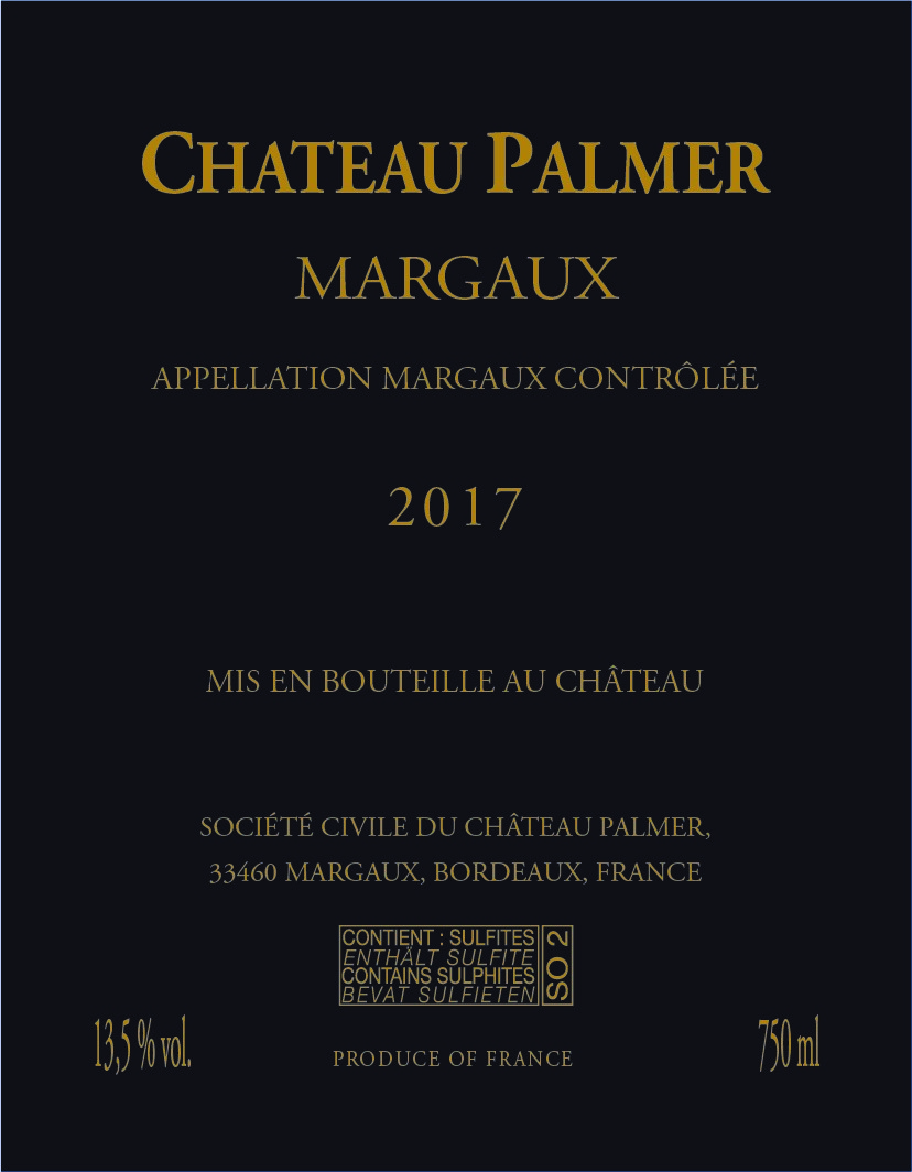 Château Palmer AOC Margaux Rouge 2016