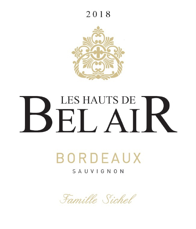 Les Hauts de Bel Air AOC Bordeaux Blanc 2018