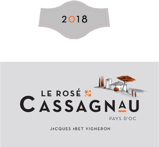 Le Rosé de Cassagnau（卡索诺桃红） IGP 奥克地区餐酒(Pays d'OC) 桃红葡萄酒 2018