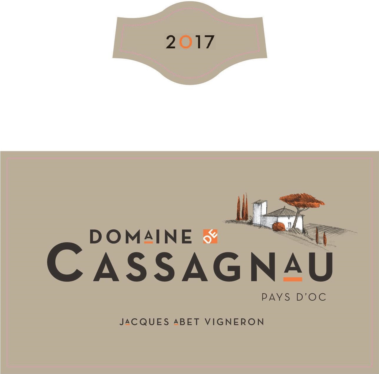 Domaine de Cassagnau（卡索诺酒庄） IGP 奥克地区餐酒(Pays d'OC) 红葡萄酒-Red 2017