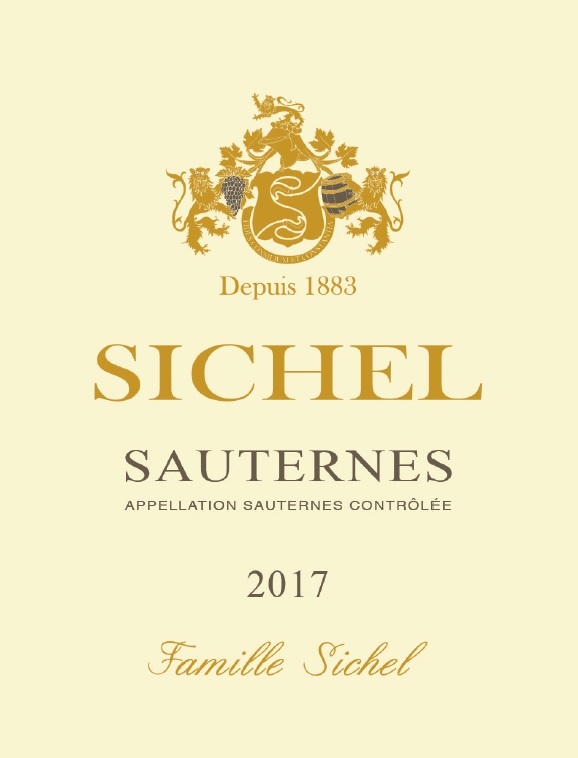 SAUTERNES SICHEL（西塞世家索泰尔讷） AOC 索泰尔讷（Sauternes） 甜白葡萄酒 2017