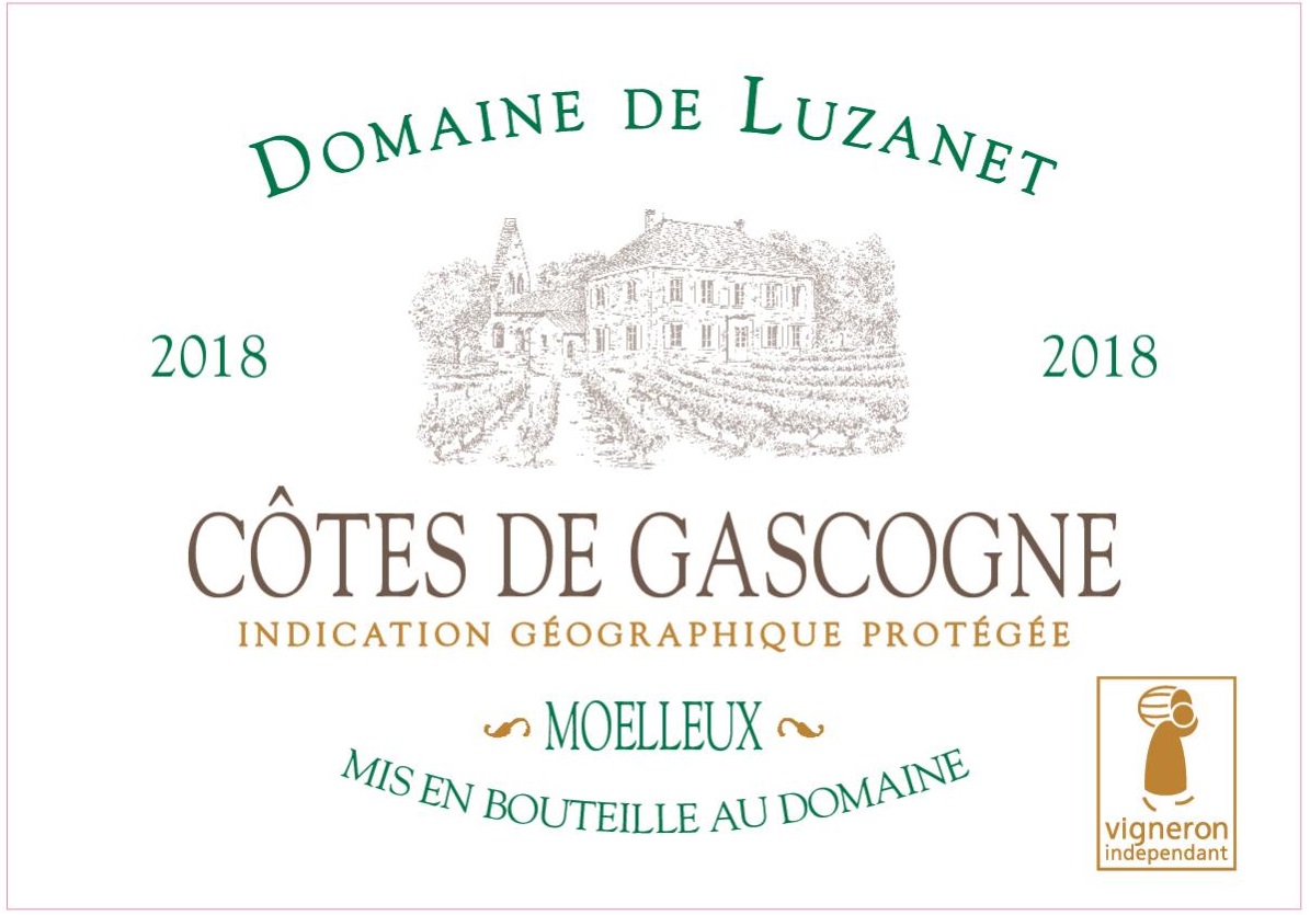 Domaine de Luzanet - Moelleux IGP Côtes de Gascogne Blanc 2018