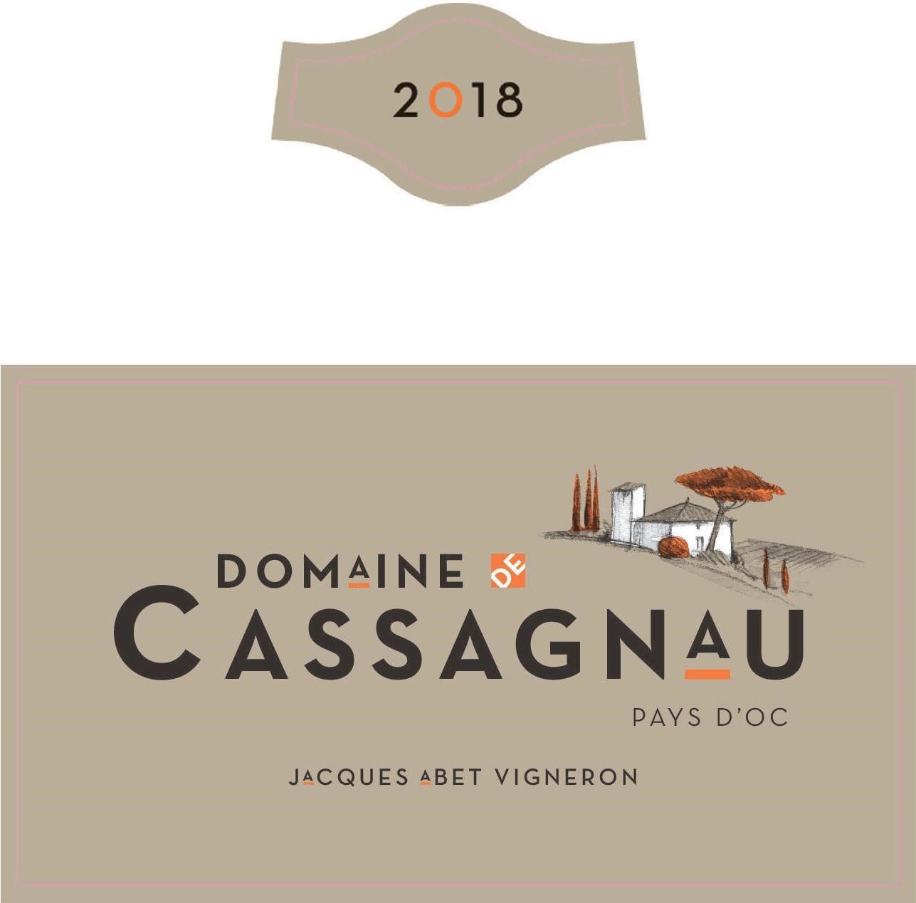 Domaine de Cassagnau IGP Pays d'Oc Rouge 2018