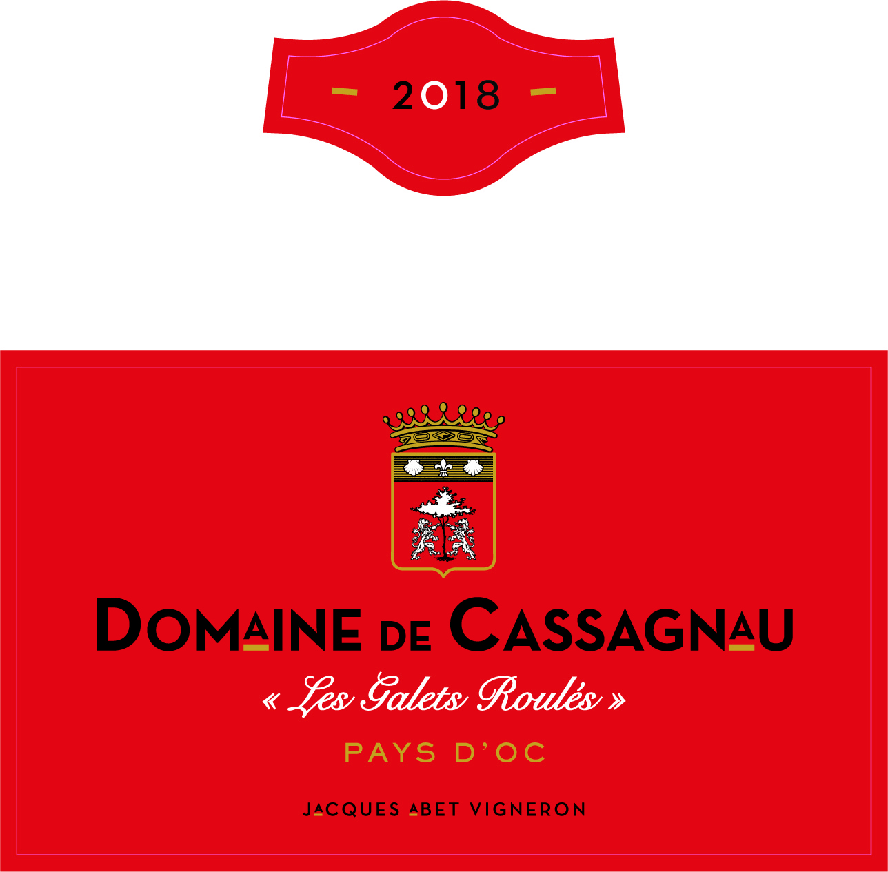 Domaine de Cassagnau - Les Galets Roulés IGP Pays d'Oc Red 2018