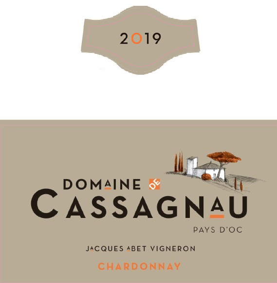 Domaine de Cassagnau Chardonnay IGP Pays d'Oc White 2019