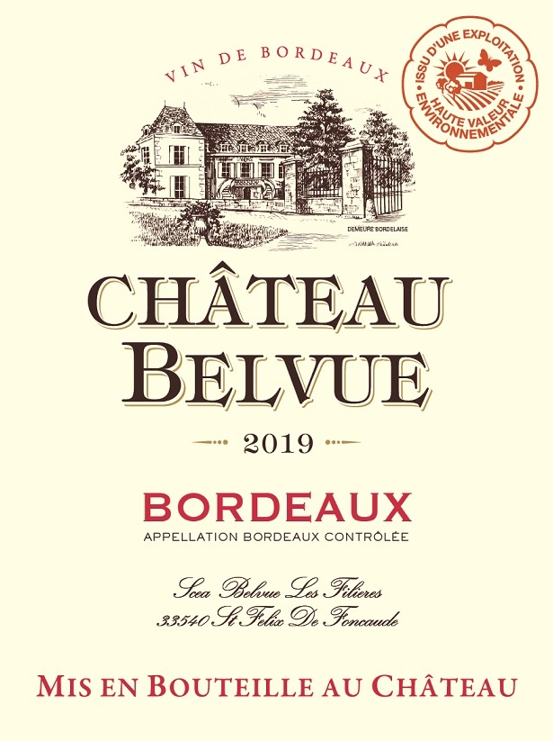 Château Belvue AOC Bordeaux Rouge 2019