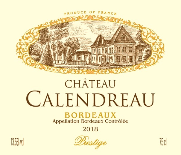 Château Calendreau AOC Bordeaux Rouge 2018