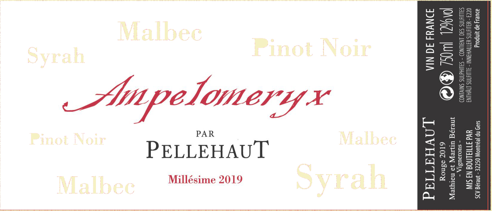 Ampelomeryx  Vin de France Red 2019