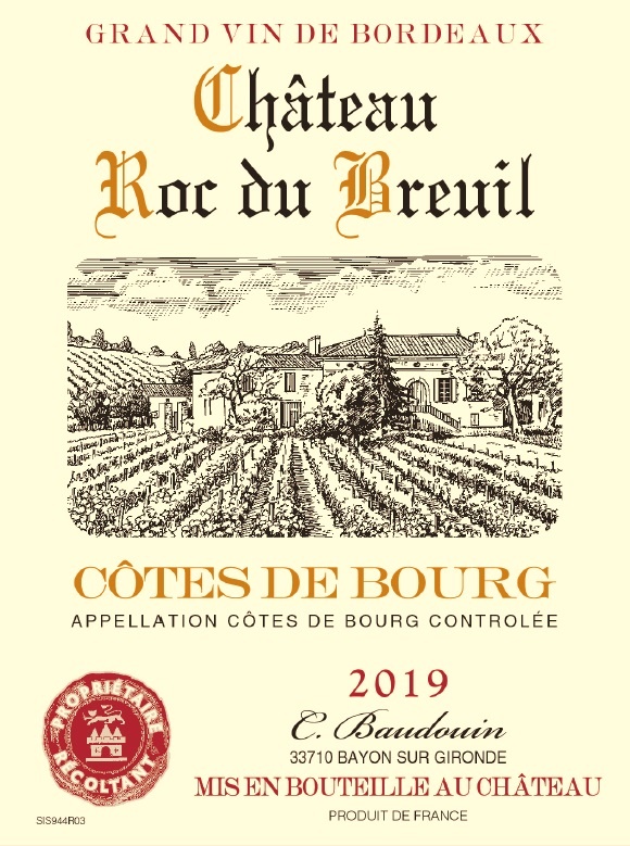 Château Roc du Breuil AOC Côtes de Bourg Red 2019