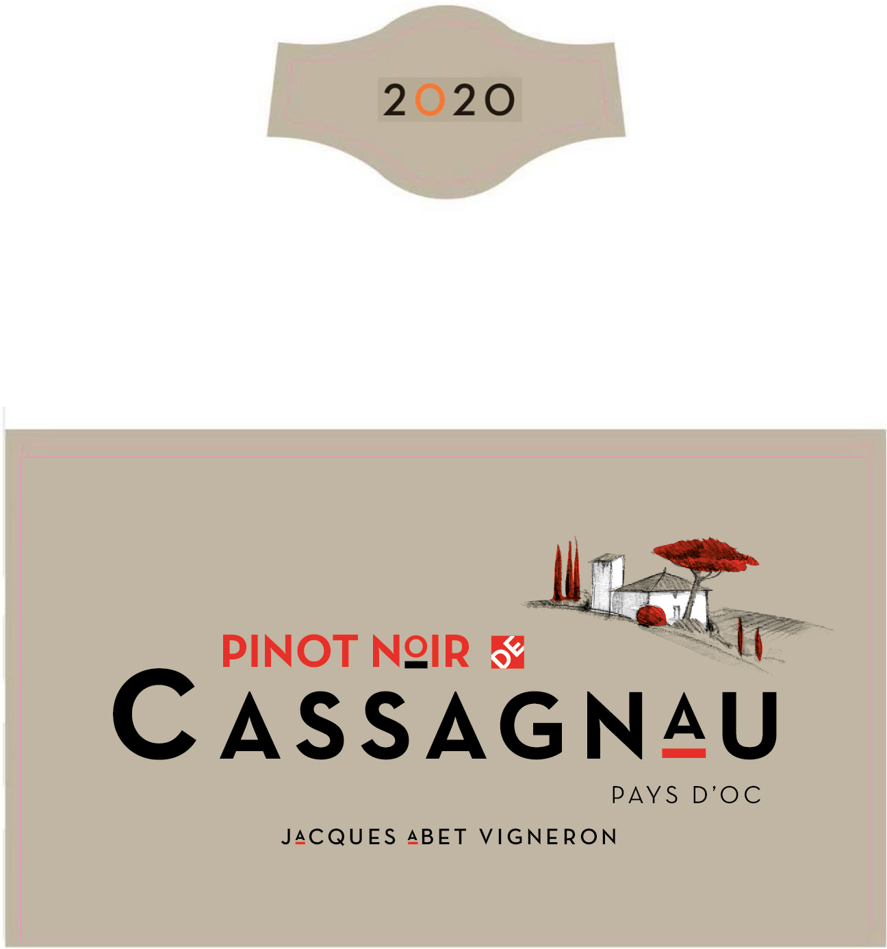 Pinot Noir de Cassagnau IGP Pays d'Oc Rouge 2020