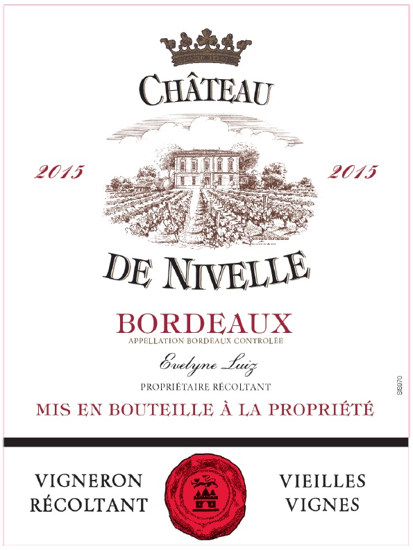 Château de Nivelle AOC Bordeaux Rouge 2015