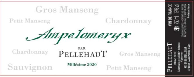 Ampelomeryx   Vin de France Blanc 2020