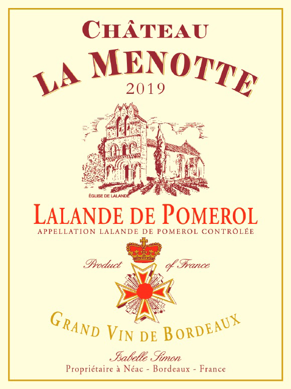 Château La Menotte AOC Lalande de Pomerol Rouge 2019