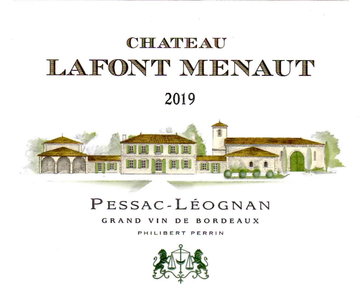 Château Lafont Menaut AOC Pessac-Léognan Blanc 2019