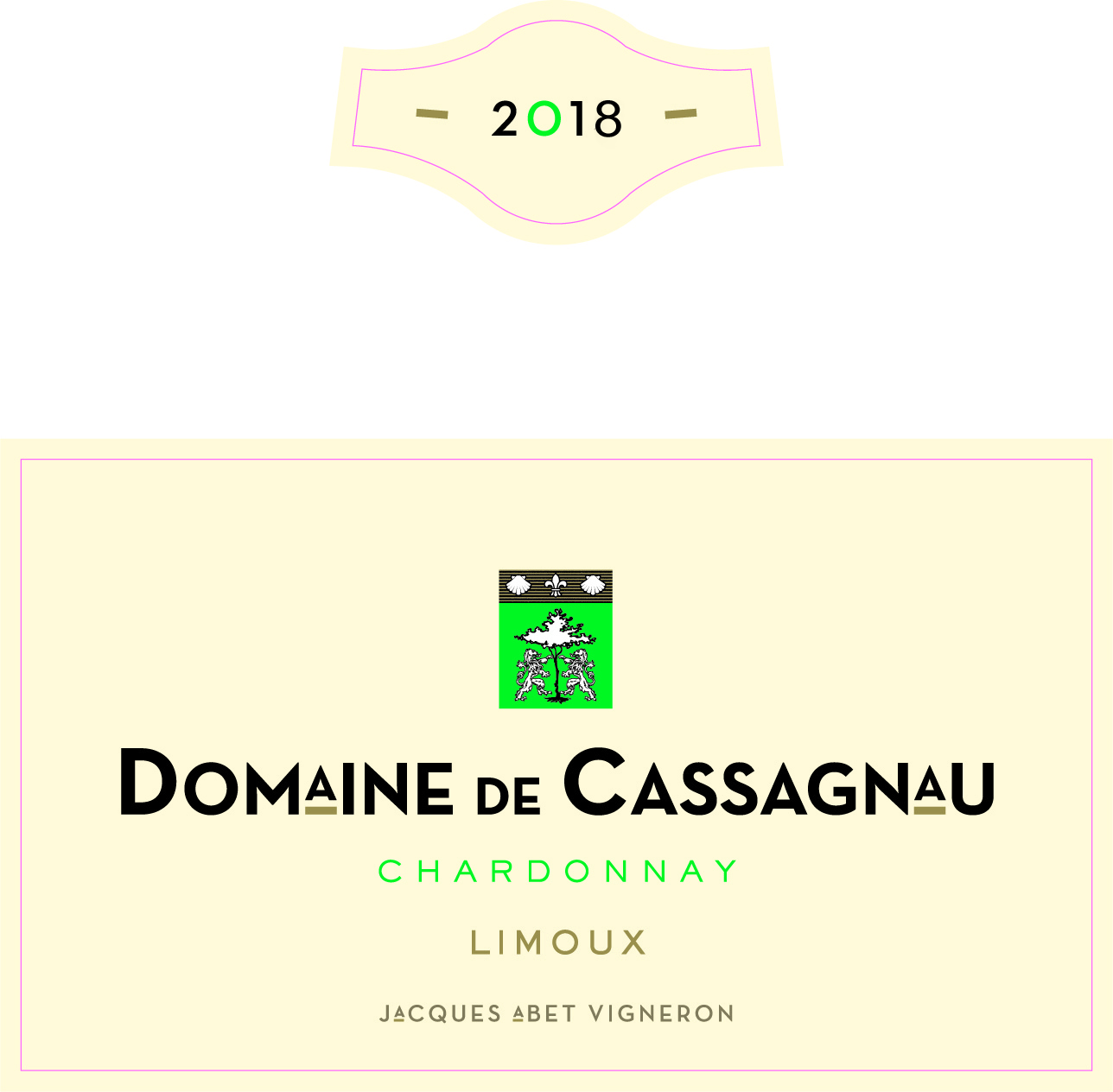 Domaine de Cassagnau Chardonnay Limoux AOC Limoux Blanc 2018